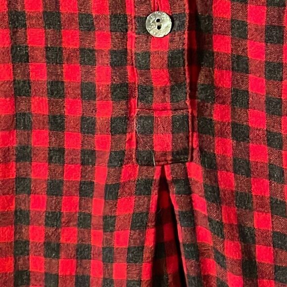 J.Jill red and black check soft flannel tunic with pockets S Petite - Picture 3 of 9